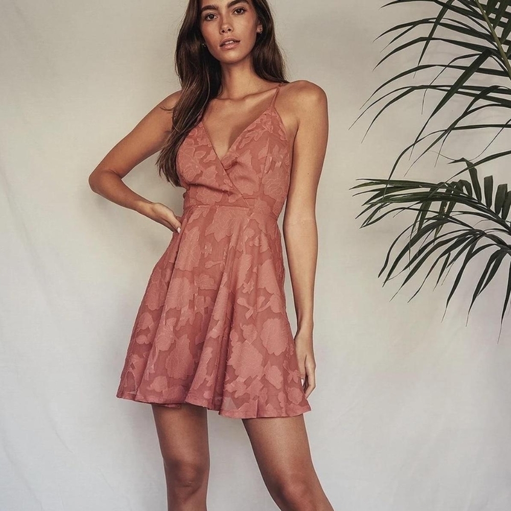 NWT Speechless Rose Burnout Floral Sleeveless Skater Mini Dress Size XXL